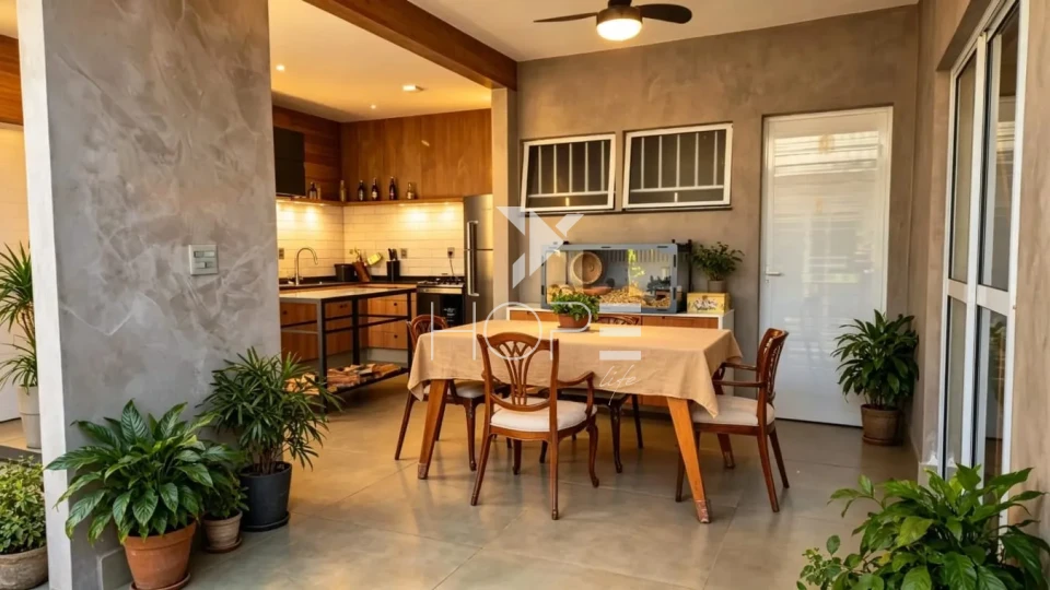 Imagens do imóveis Casa à venda com 201,60 m² - 3 quartos - 1 suíte master - espaço gourmet - terreno de 384 m² - Bairro Amaro - Londrina PR
