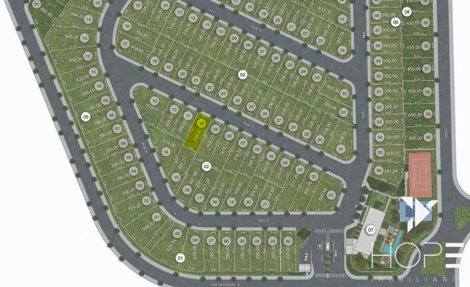 Imagens do imóveis Terreno à Venda – 344m² - Condomínio Bellevie – Cambé/PR