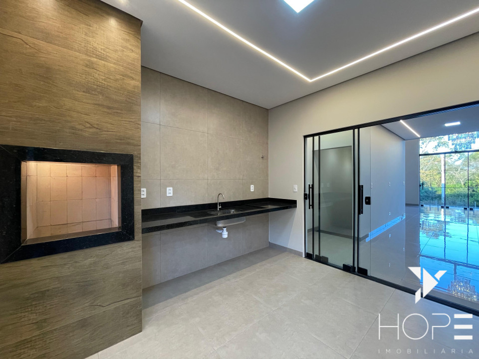 Imagens do imóveis Casa nova no  Condomínio Heimtal Park em Londrina – 3 quartos e área gourmet