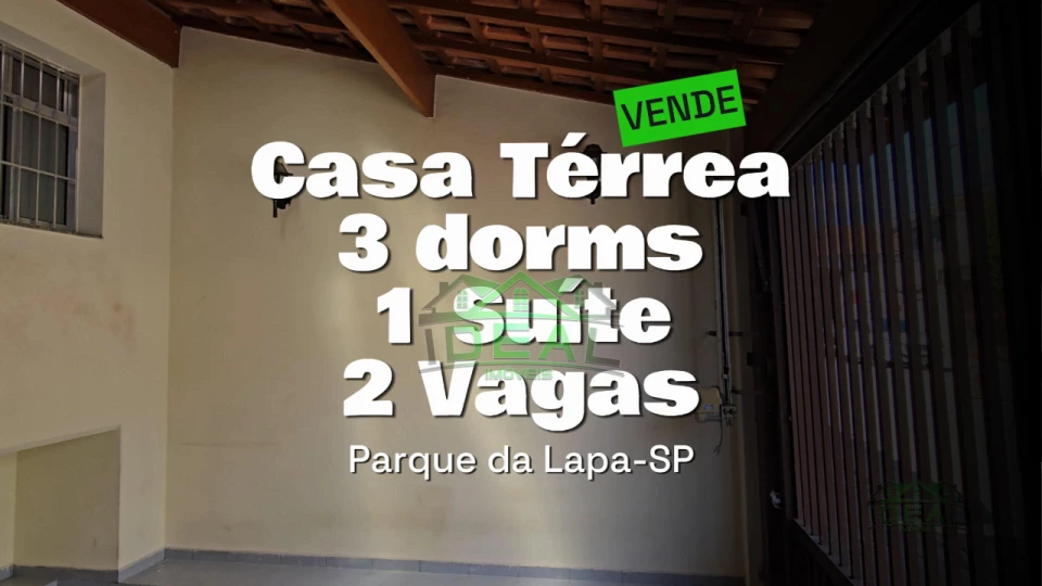 Venda Casa Térrea na Vila Leopoldina, 3 dorm, 1 suíte, 2 vagas, 125m²