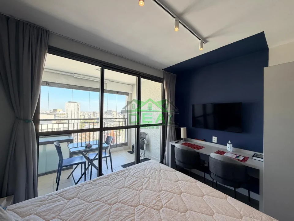 Studio para Locação na Vila Madalena, Em frente ao Metro, Totalmente Mobiliado e Sem vaga