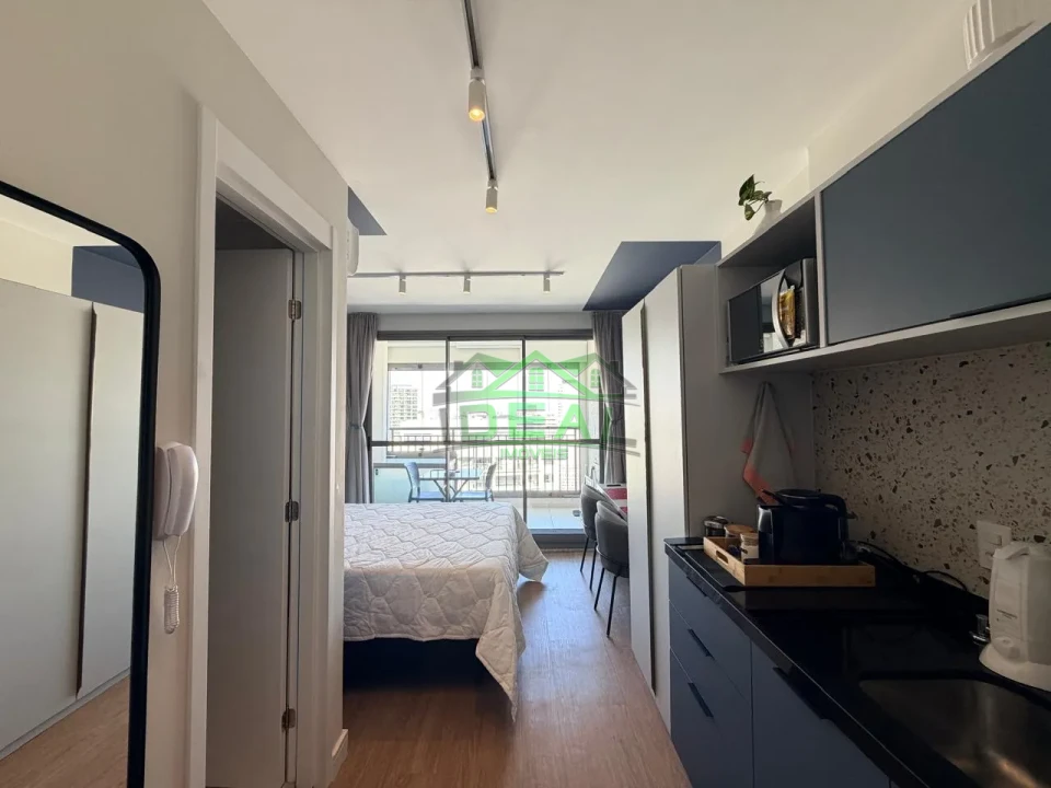 Studio para Locação na Vila Madalena, Em frente ao Metro, Totalmente Mobiliado e Sem vaga