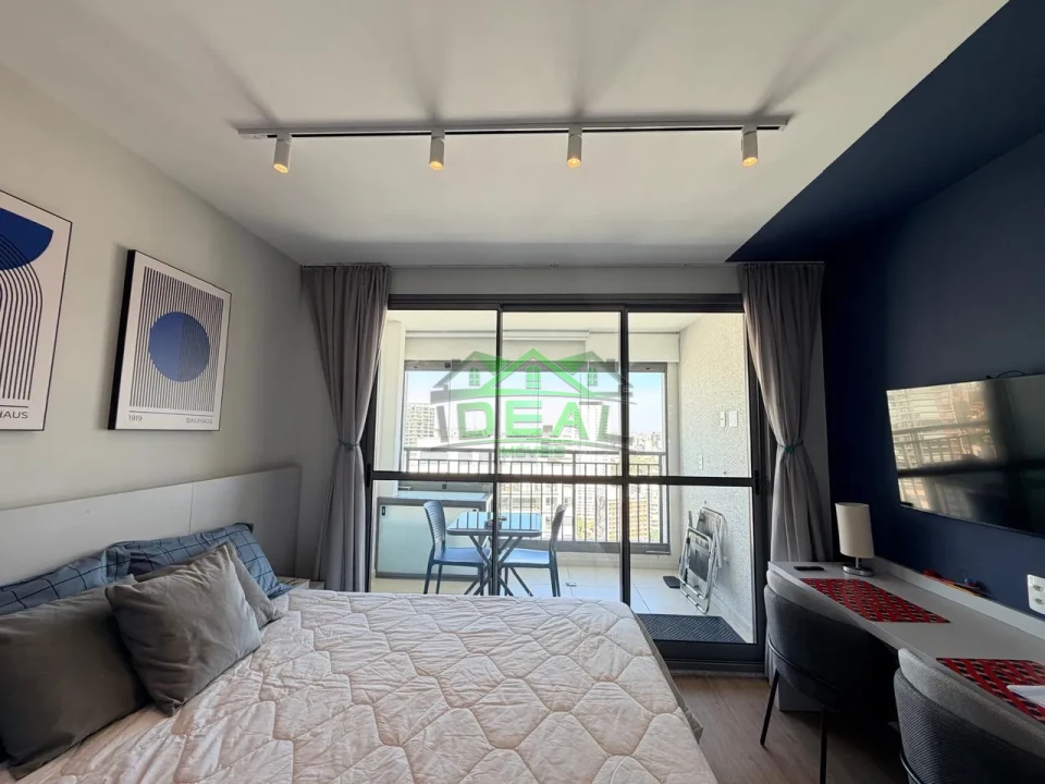 Studio para Locação na Vila Madalena, Em frente ao Metro, Totalmente Mobiliado e Sem vaga