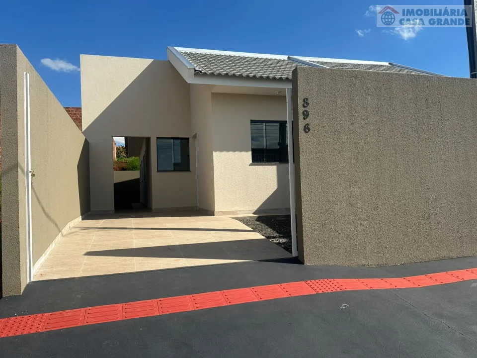 Casa geminada em construção