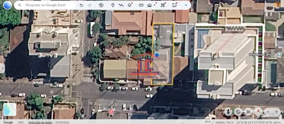 Imagens do imóveis TERRENO COMERCIAL COM 2 CASAS EM MADEIRA - RUA ESPANHA - CENTRO - CAMBÉ-PR