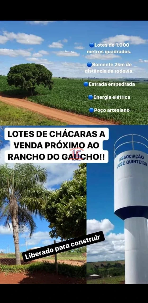 Imagens do imóveis CHÁCARA NA ASSOCIAÇÃO JOSÉ QUINTEIRO - 1.000,00 M²