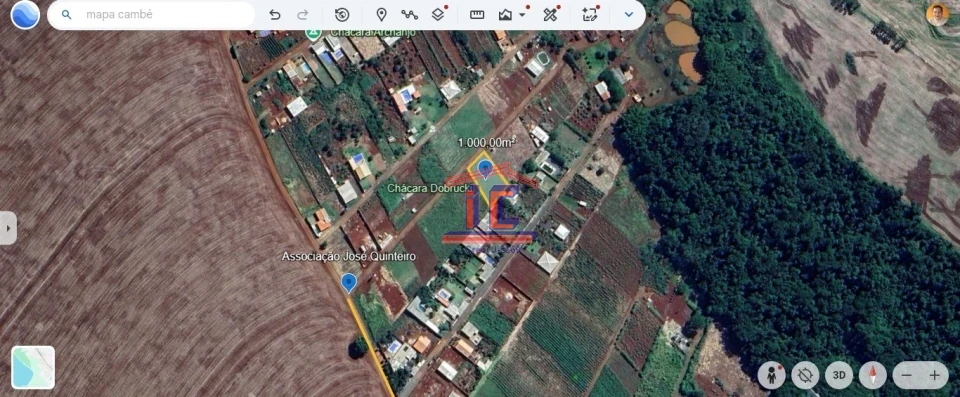 Imagens do imóveis CHÁCARA NA ASSOCIAÇÃO JOSÉ QUINTEIRO - 1.000,00 M²