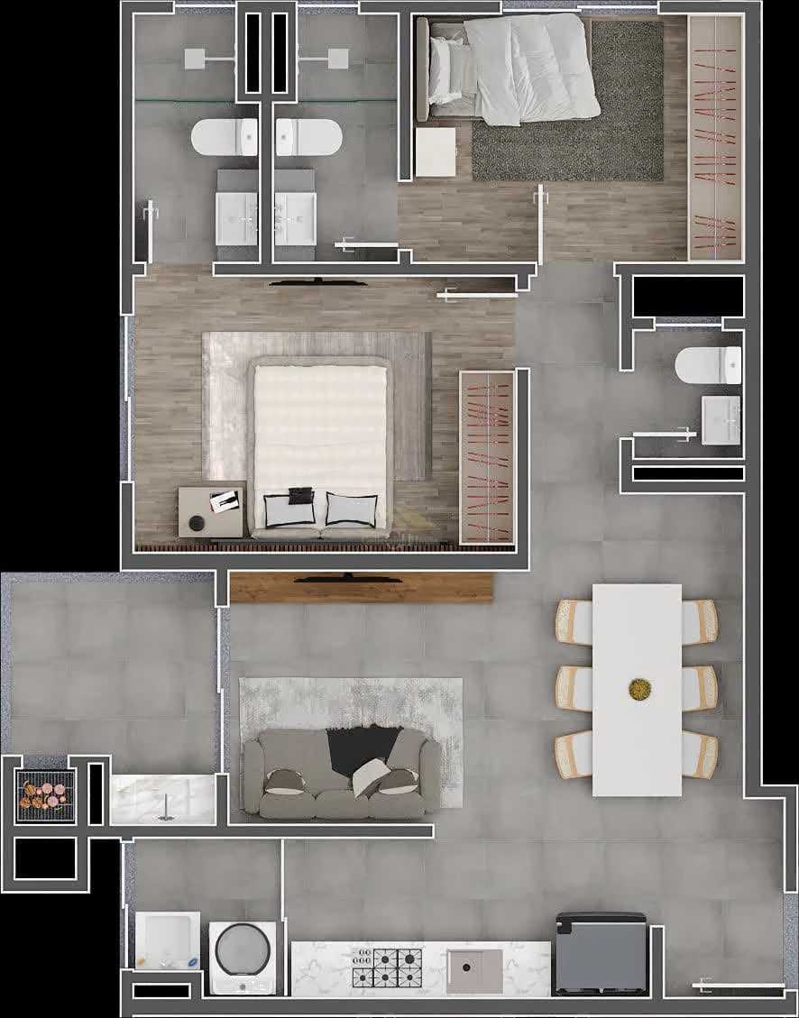 Apartamento 2 ou 3 Quartos à Venda no Edifício Impala Saguaçu Joinville