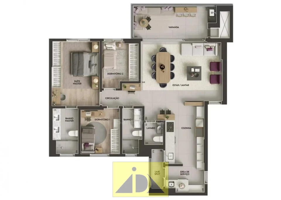 APARTAMENTO GLEBAPALHANO ED. HUMA