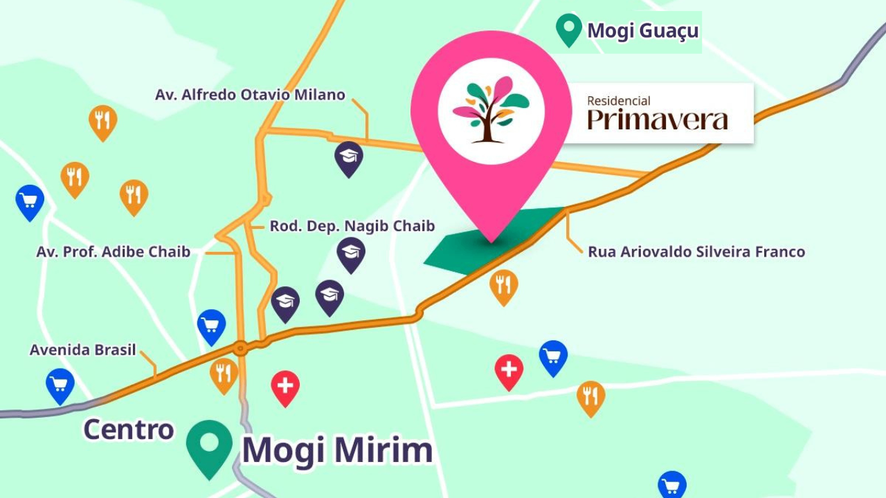 Imagens do imóveis Residencial Primavera, lotes a partir de 210 m² em  Mogi Mirim, SP