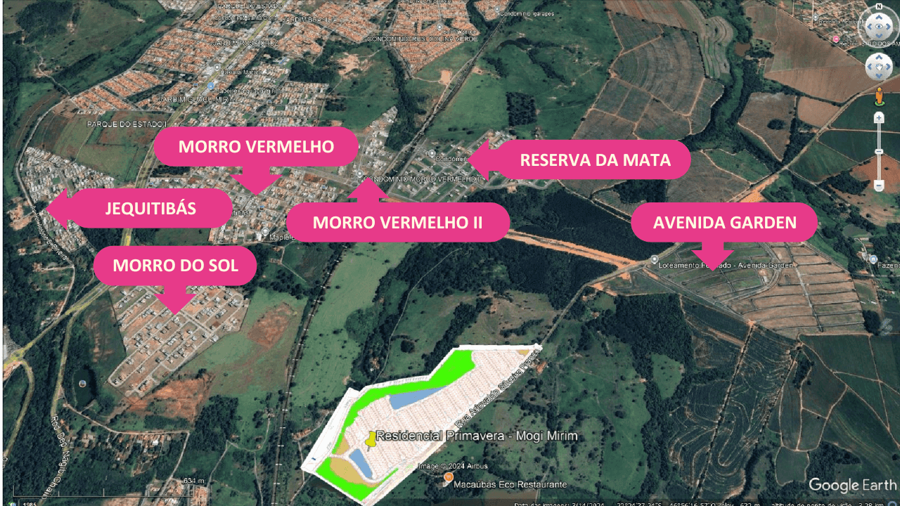 Imagens do imóveis Residencial Primavera, lotes a partir de 210 m² em  Mogi Mirim, SP