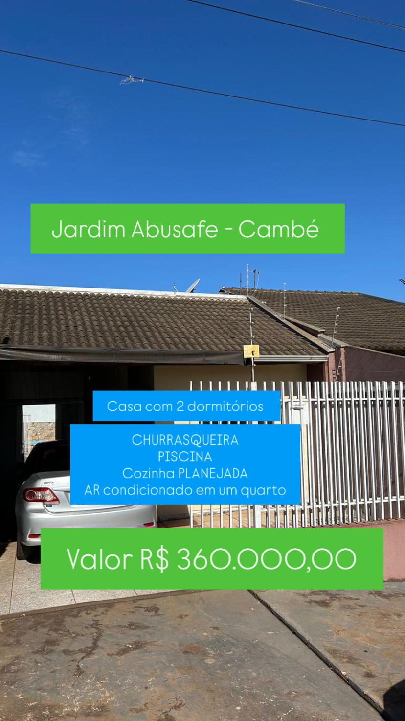Casa À Venda Jardim Abussafe Cambé
