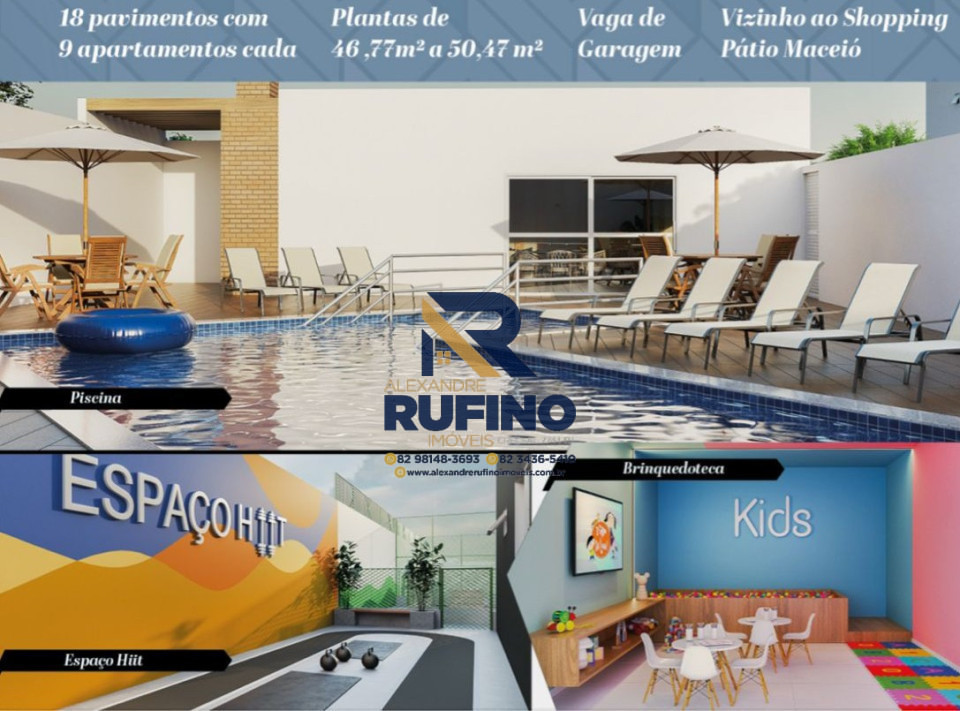 Imagens do imóveis 0 2/4 Com Varanda e Suíte Em Recompensa Por Tudo Que Você e Sua Família Faz Para Merecer Mais Conforto e Vivendo ao Lado do Pátio Shopping Maceió