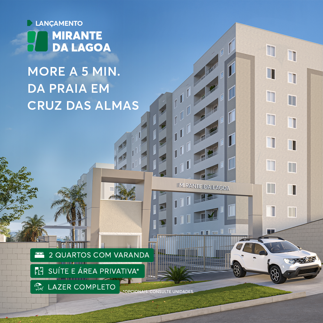 Imagens do imóveis O 2/4 Com Varanda em Padrão Elevado Para Viver Maravilhado Próximo ao Parque Shopping e ao Belo Mar de Cruz  das Almas