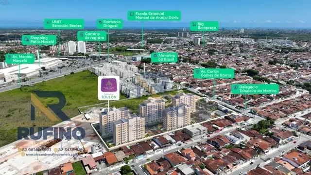 Imagens do imóveis Toulon Residencial, 2/4 Com Quintal Privativo Prox ao Pátio Shopping Lazer e Diversão.