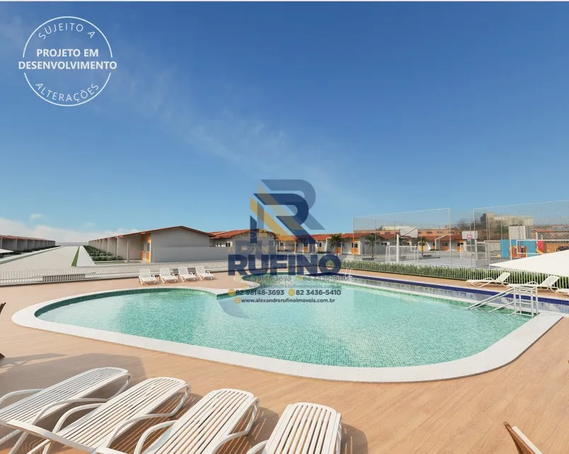 Imagens do imóveis Casa de 2/4 Padrão Condomínio Fechado e Lazer Próximo a Praia do Francês no Completo e Aconchegante Reserva do Cajueiro Residencial