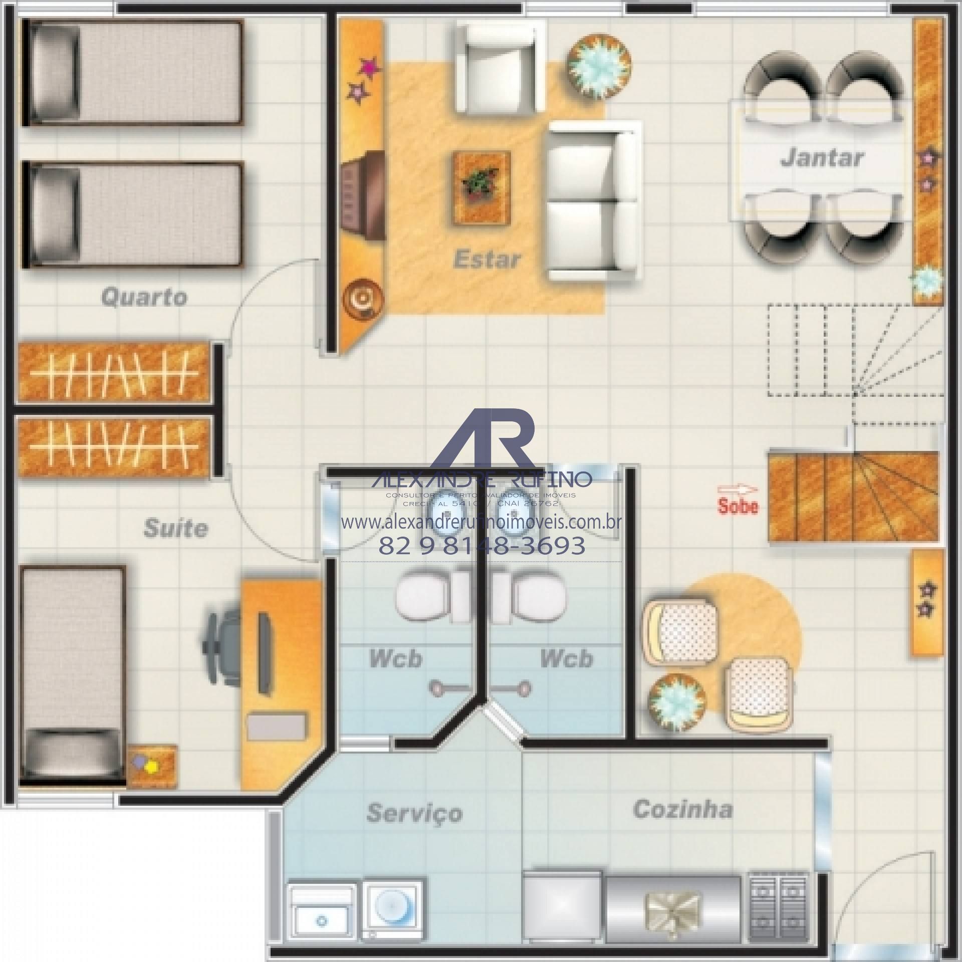 Imagens do imóveis Aluguel - Cobertura Duplex Privativa 3\4 Sendo 2/Suítes Closet Elevador Excelente na Serraria - Seu Quintal no Alt