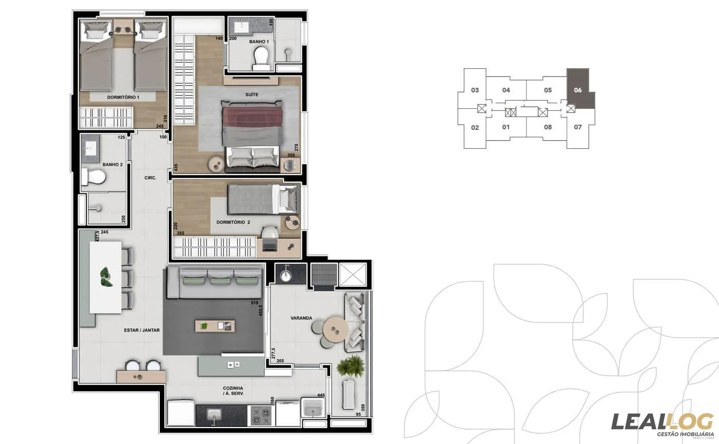 Imagens do imóveis Apartamento na Planta para Venda em Cuiabá / MT no bairro Bom Clima