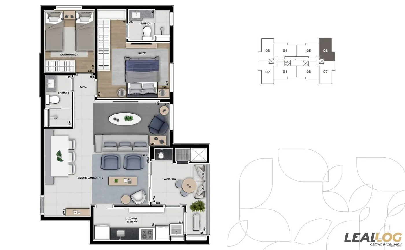 Imagens do imóveis Apartamento na Planta para Venda em Cuiabá / MT no bairro Bom Clima