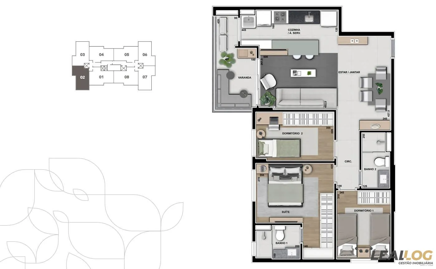 Imagens do imóveis Apartamento na Planta para Venda em Cuiabá / MT no bairro Bom Clima