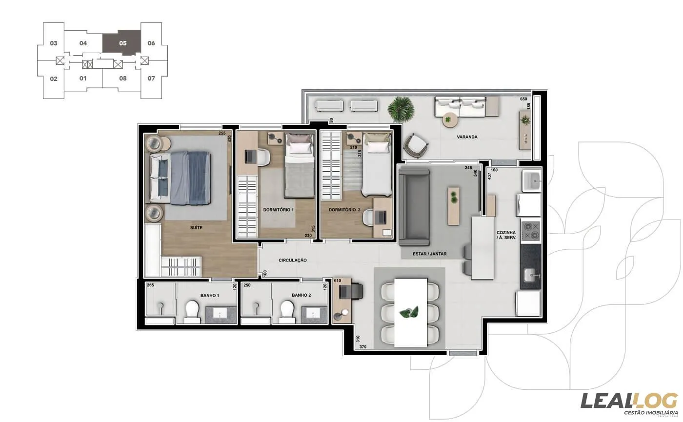 Imagens do imóveis Apartamento na Planta para Venda em Cuiabá / MT no bairro Bom Clima