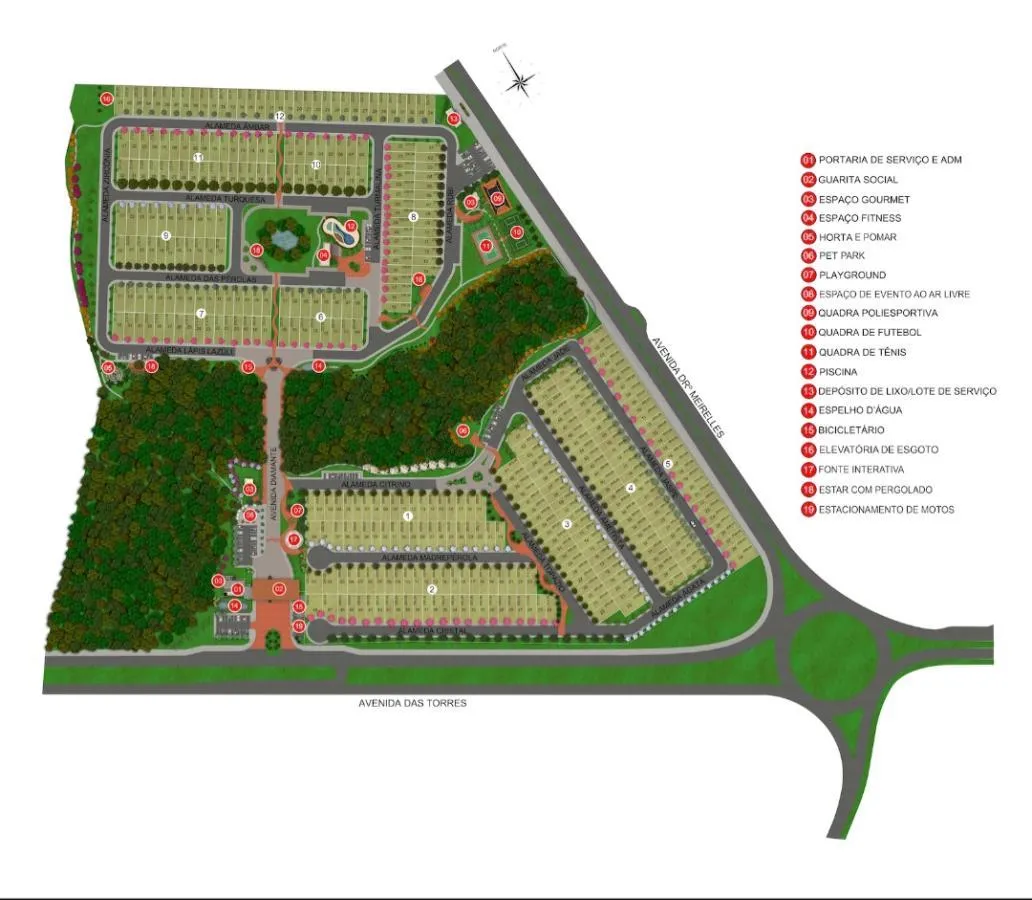 Imagens do imóveis Terreno em Condomínio para Venda em Cuiabá / MT no bairro Alameda