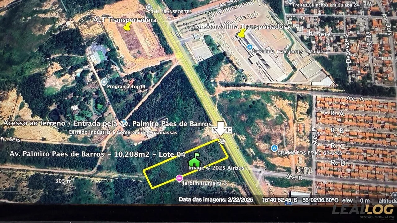 Área para Venda em Cuiabá / MT no bairro Parque Humaitá