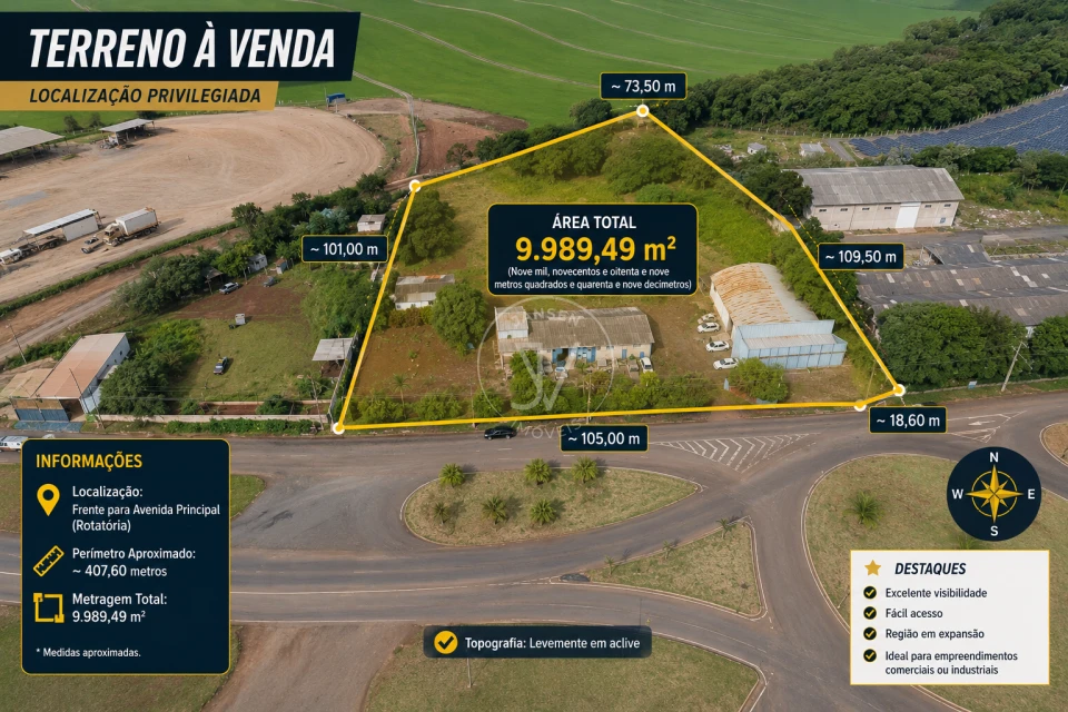 Imagens do imóveis Terreno Industrial A Venda em Rolândia Pr