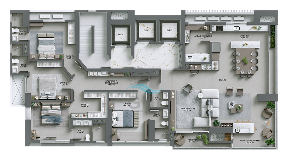 APARTAMENTO À VENDA - EDIFÍCIO GRAN VITTORIA Imagens do imóveis APARTAMENTO À VENDA - EDIFÍCIO GRAN VITTORIA