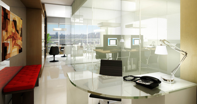 Imagens do imóveis SALA COMERCIAL PARA LOCAÇÃO - EDIFICIO PALHANO PREMIUM