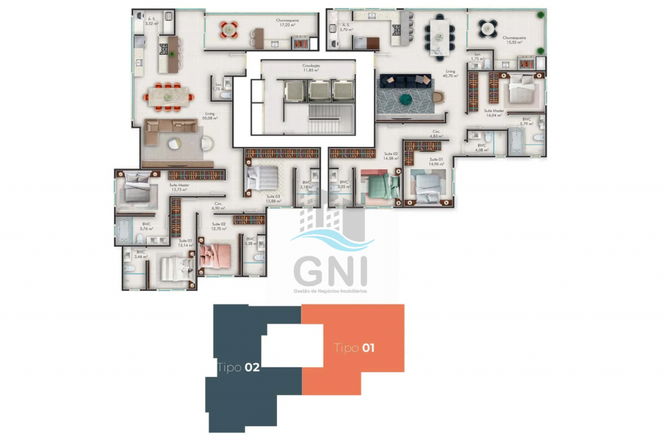 APARTAMENTO À VENDA - EDIFÍCIO PORTOFINO RESIDENCE Imagens do imóveis APARTAMENTO À VENDA - EDIFÍCIO PORTOFINO RESIDENCE