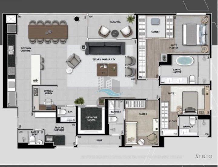 Imagens do imóveis APARTAMENTO A VENDA - EDIFICIO ATRIO