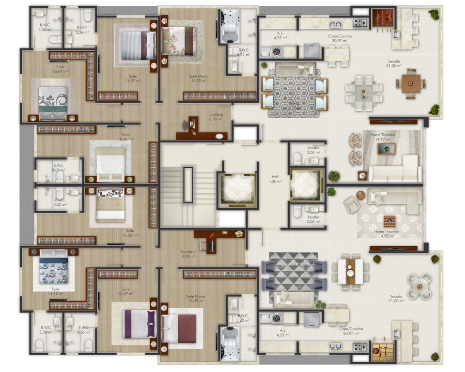 APARTAMENTO À VENDA - VILLA DE SIENA Imagens do imóveis APARTAMENTO À VENDA - VILLA DE SIENA