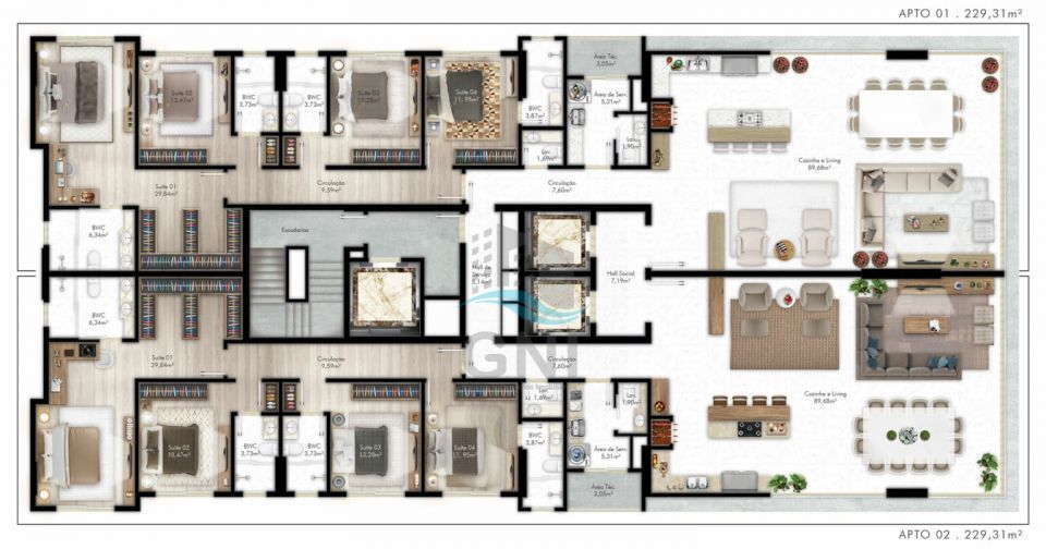 APARTAMENTO A VENDA - SUNNY COAST Imagens do imóveis APARTAMENTO A VENDA - SUNNY COAST