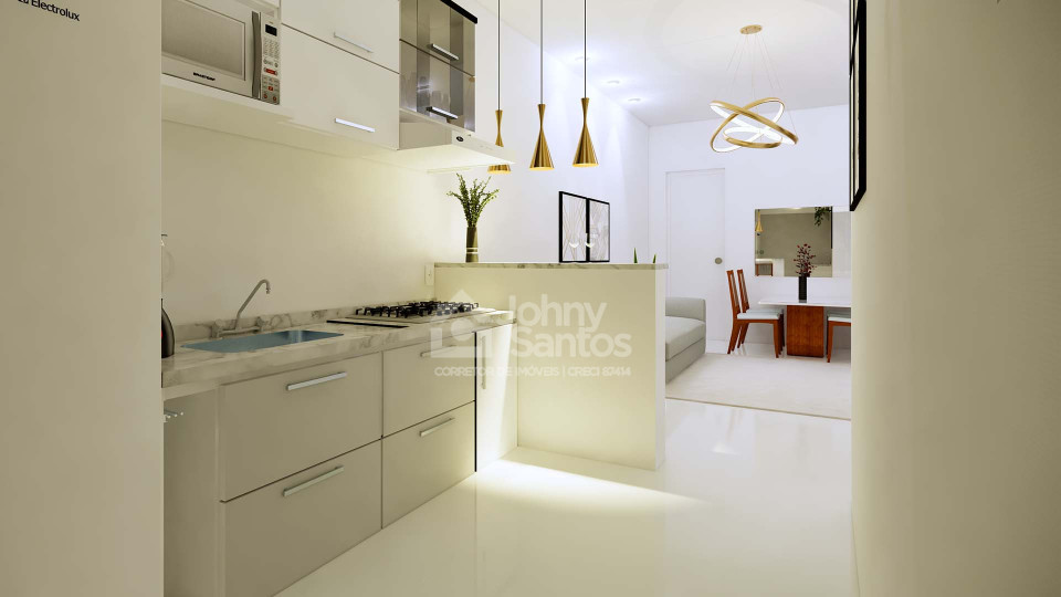 Apartamento 2 quartos com varanda