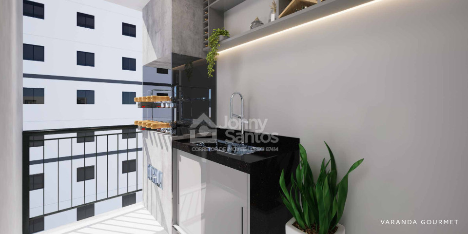 Apartamento 2 quartos com varanda gourmet