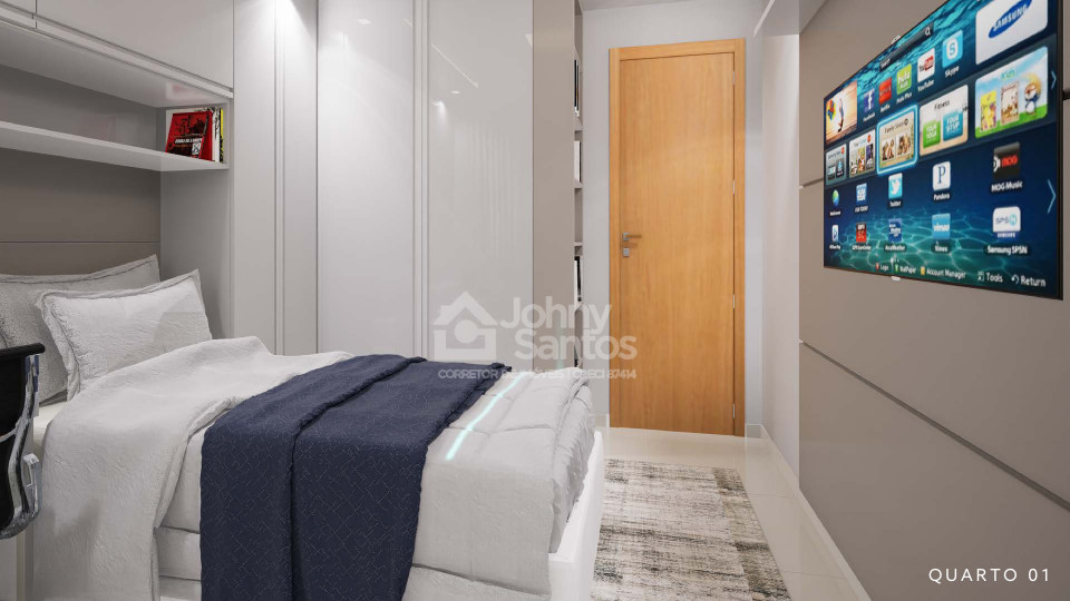 Apartamento 2 quartos com varanda gourmet