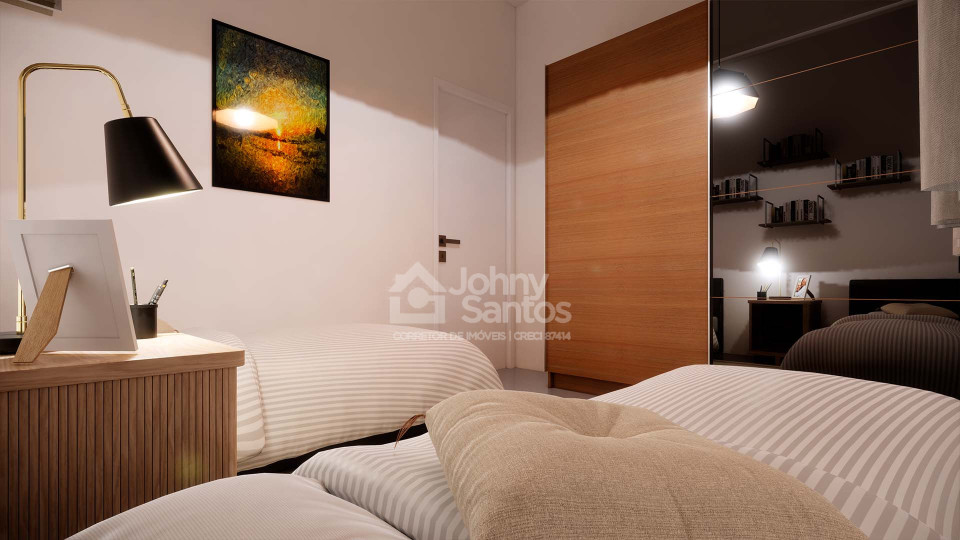 Apartamento 2 quartos com varanda