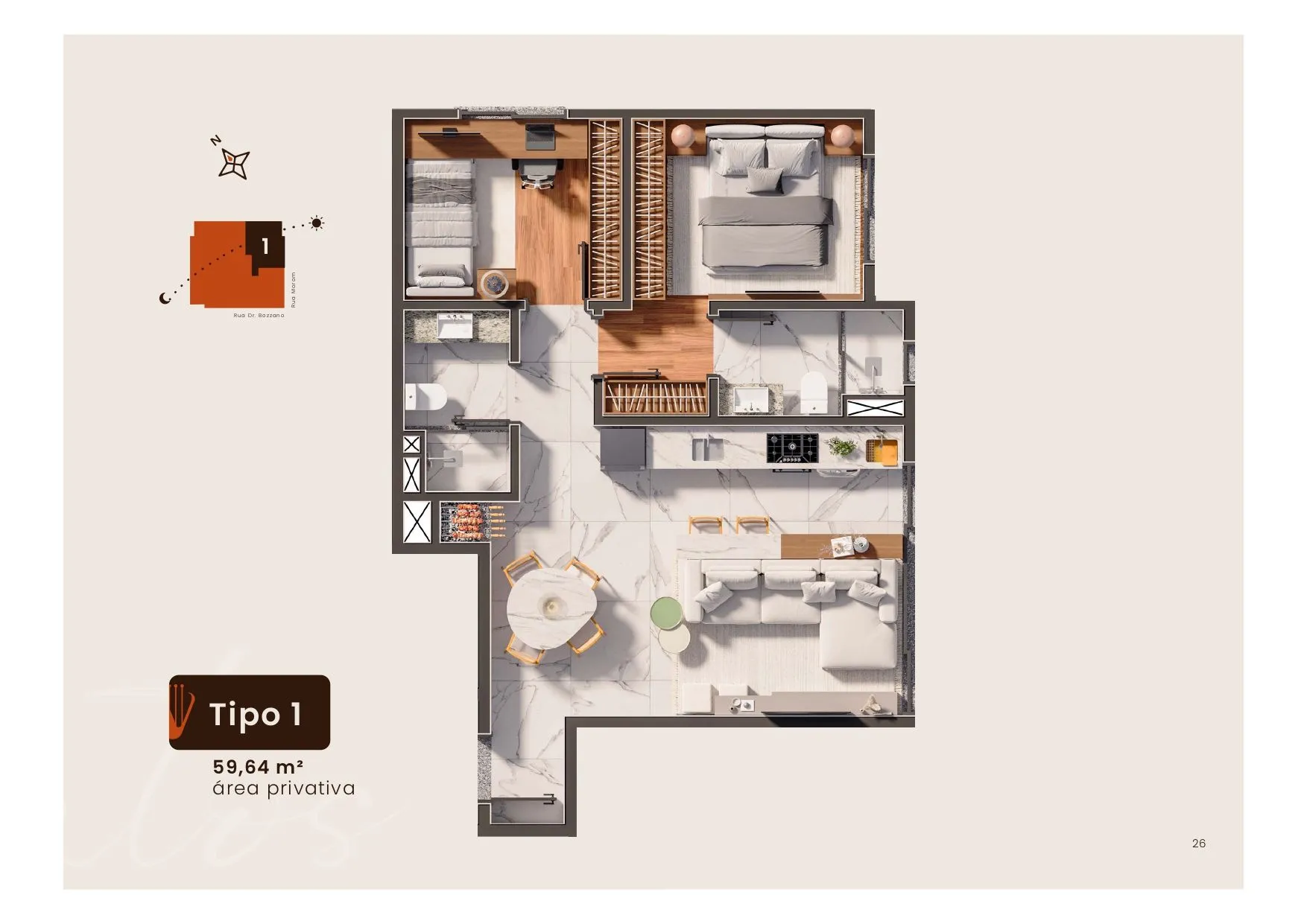 Imagens do imóveis APARTAMENTO 2 DORMITORIOS CENTRO  VIVALDI RESIDENCE