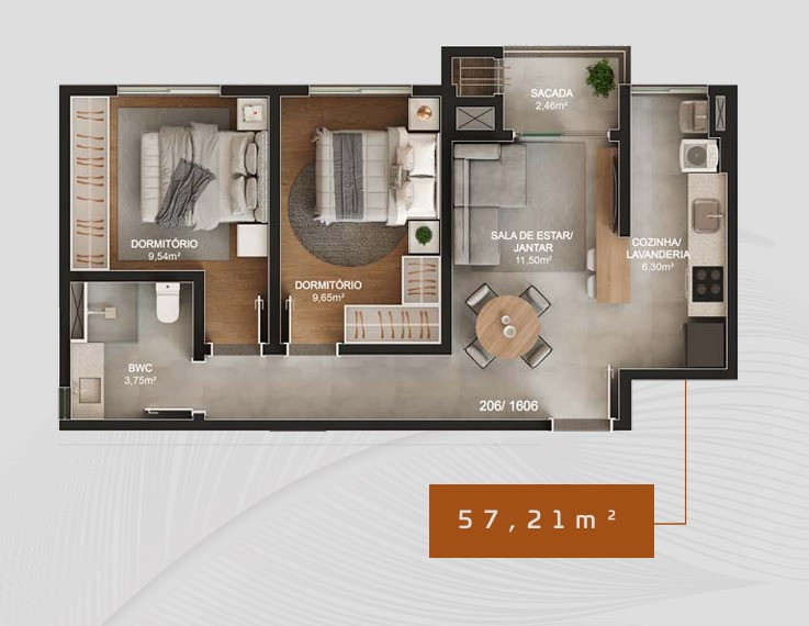 Imagens do imóveis APARTAMENTO 2 DORMITÓRIOS VIVACITÁ