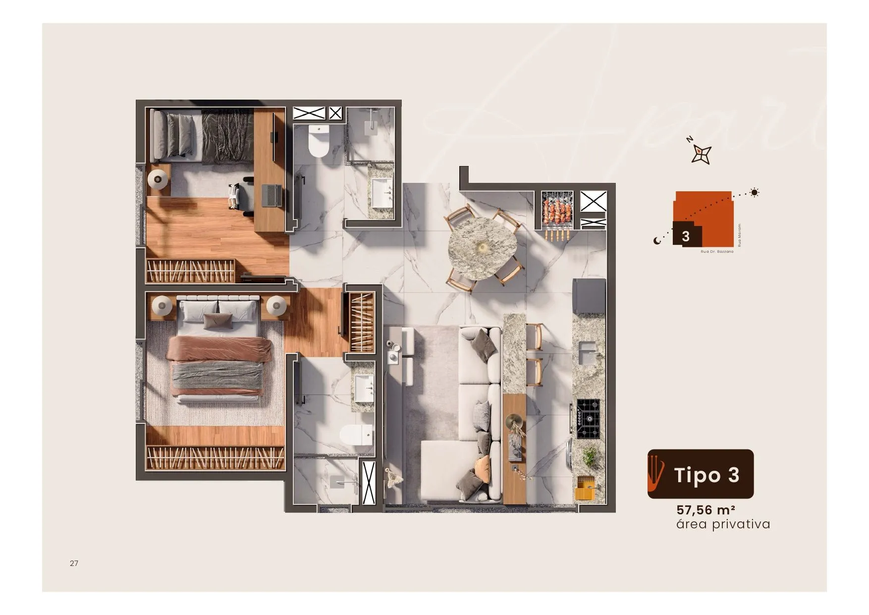 Imagens do imóveis APARTAMENTO 2 DORMITORIOS CENTRO  VIVALDI RESIDENCE
