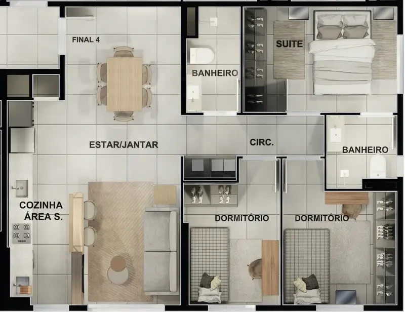 Imagens do imóveis GARDEN INN CONDOMINIO BAIRRO PETRÓPOLIS