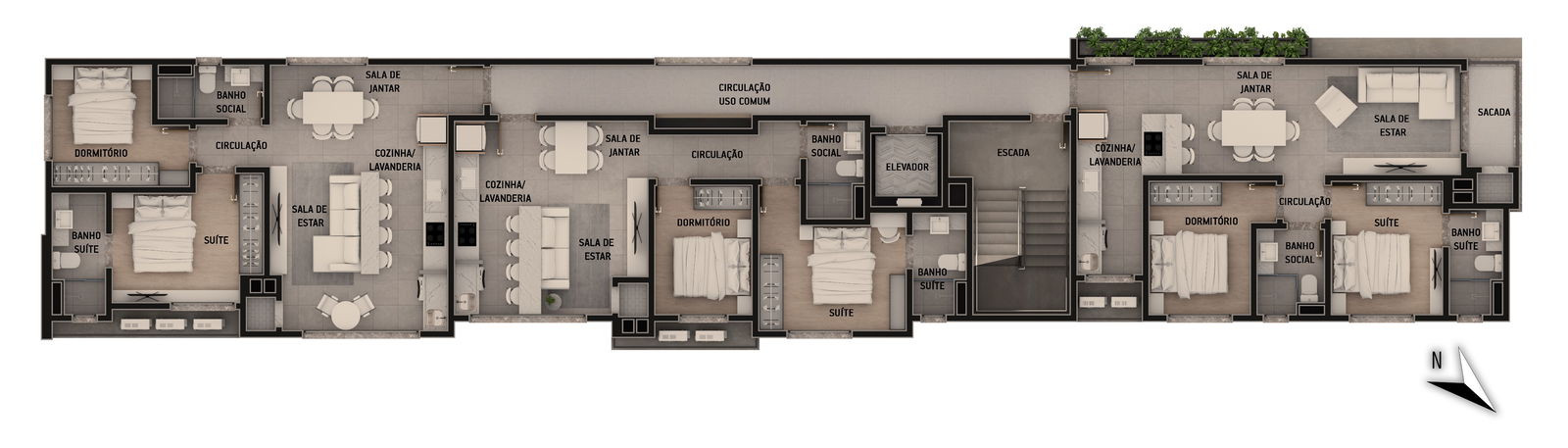 Imagens do imóveis APARTAMENTO 2 DORMITÓRIOS RESIDENCIAL BELLAGIO