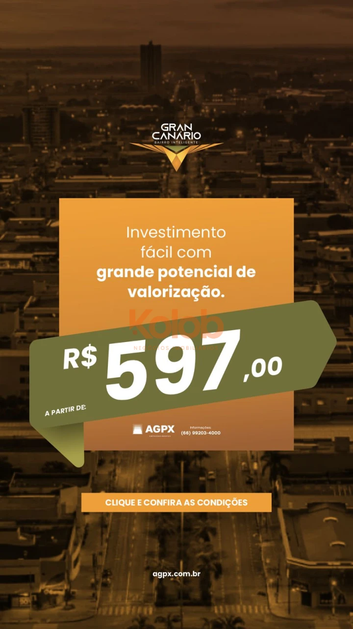 Imagens do imóveis Gran Canário – Lotes à Venda em Sinop MT | Bairro Planejado na Região do CanarinhoGran Canário