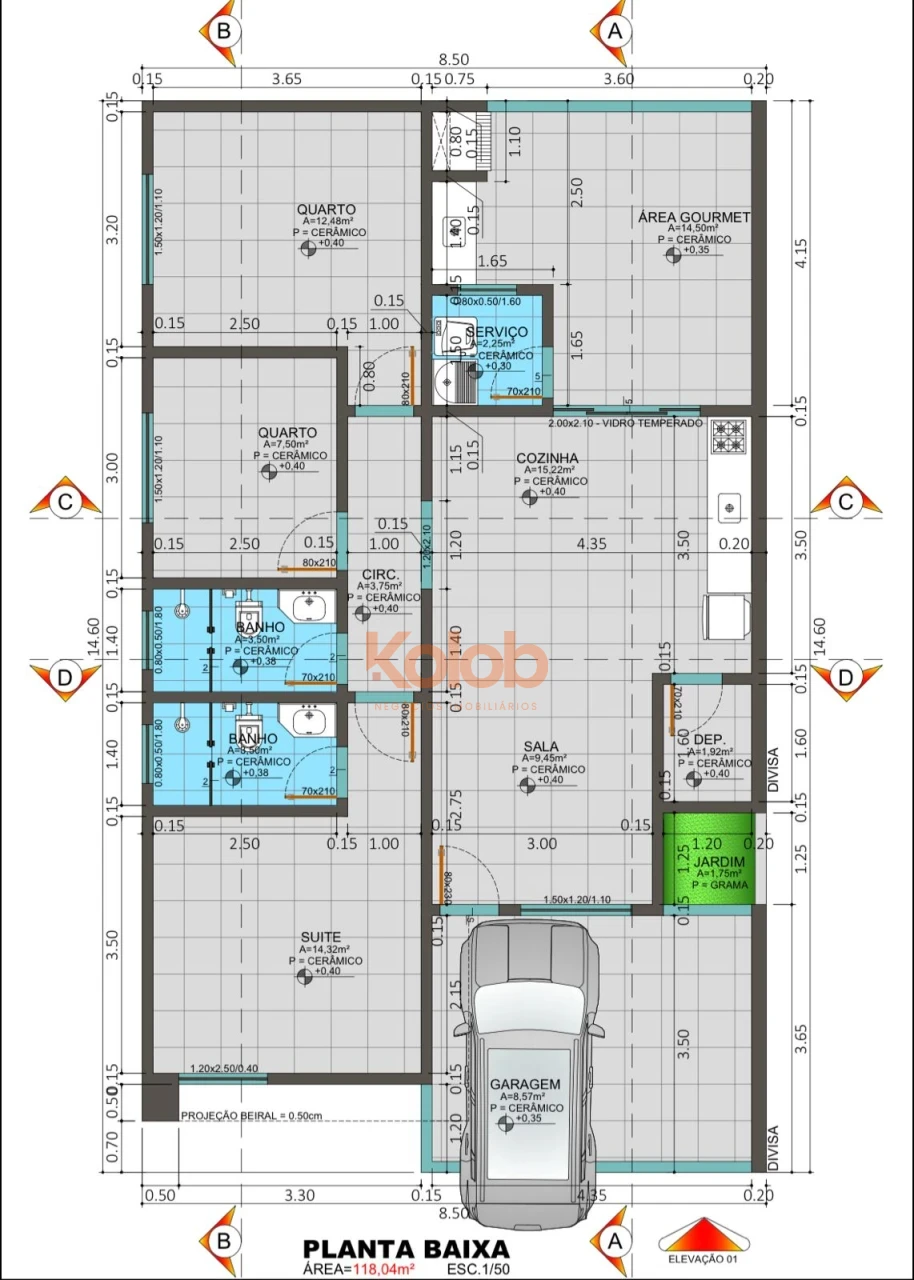 Imagens do imóveis Casa à Venda (Ágio) em Sinop – Jardim Bougainville | 3 Quartos | Entrega em Março