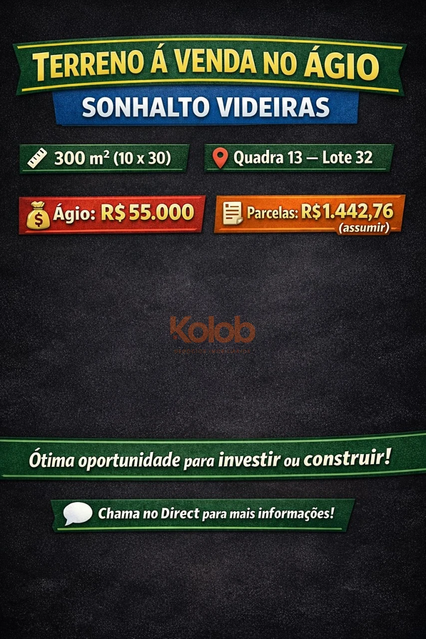 Imagens do imóveis Terreno à venda no ágio — Sonhalto Videiras