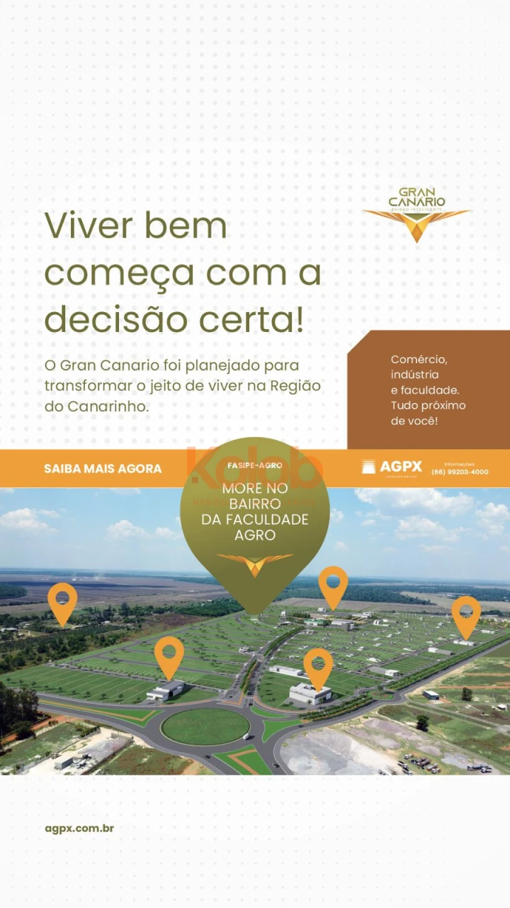 Imagens do imóveis Gran Canário – Lotes à Venda em Sinop MT | Bairro Planejado na Região do CanarinhoGran Canário