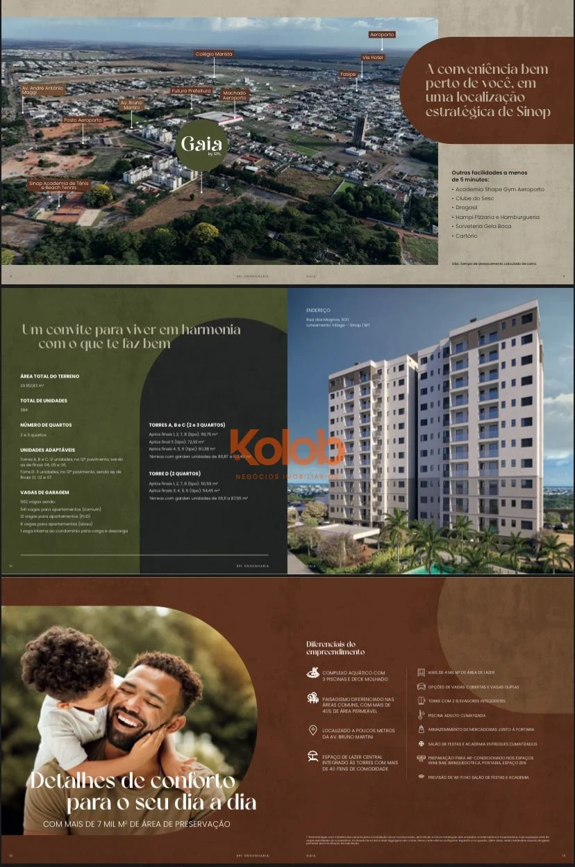 Imagens do imóveis Apartamento na Planta à Venda em Sinop – Edifício Gaia by SPL