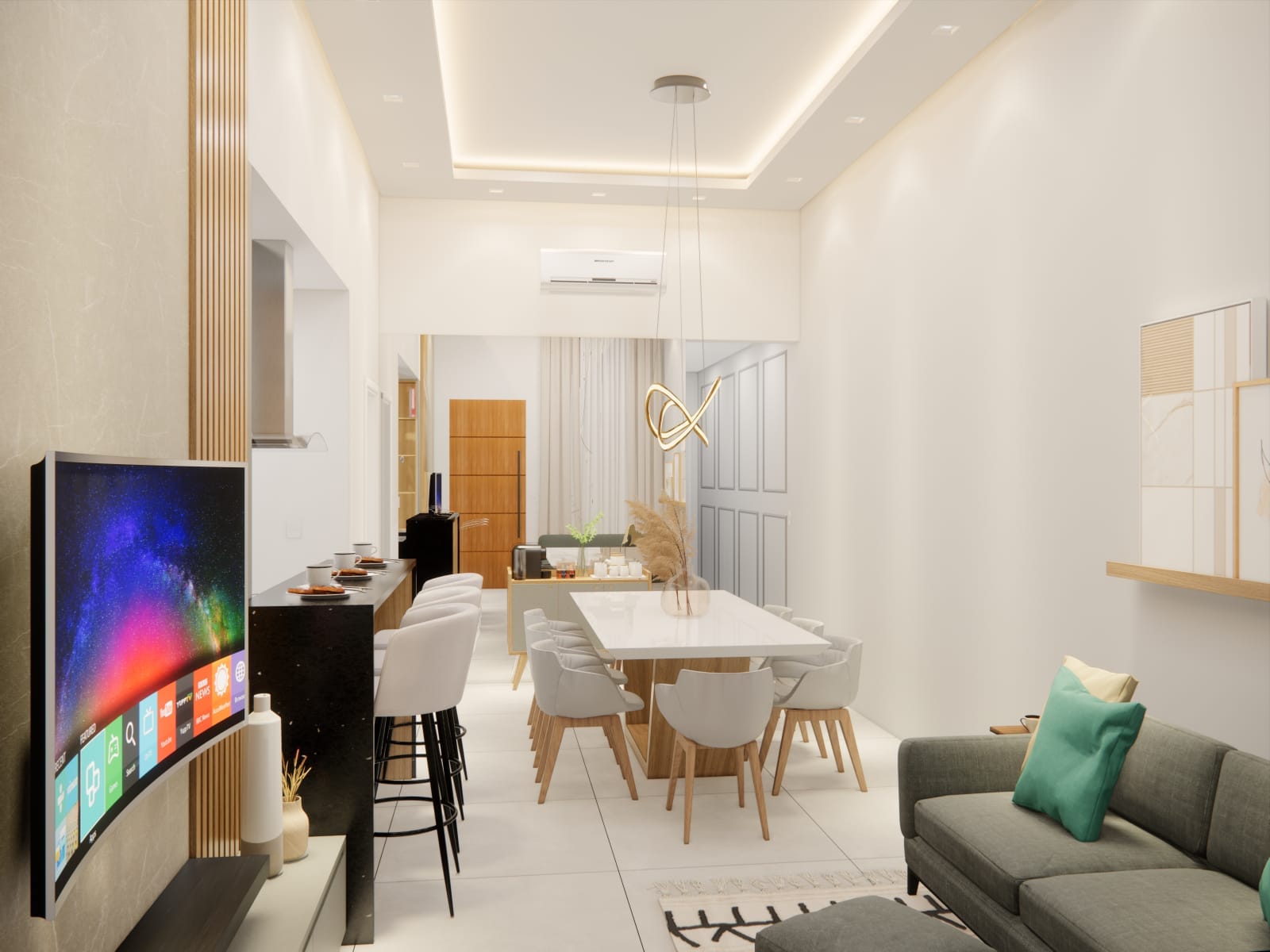 Casa nova, moderna no Bairro Boa Vista, com 3 quartos 1 suite, sala com pé direito duplo, banheira de hidromassagem + área gourmet (OPCIONAL), no - foto 13