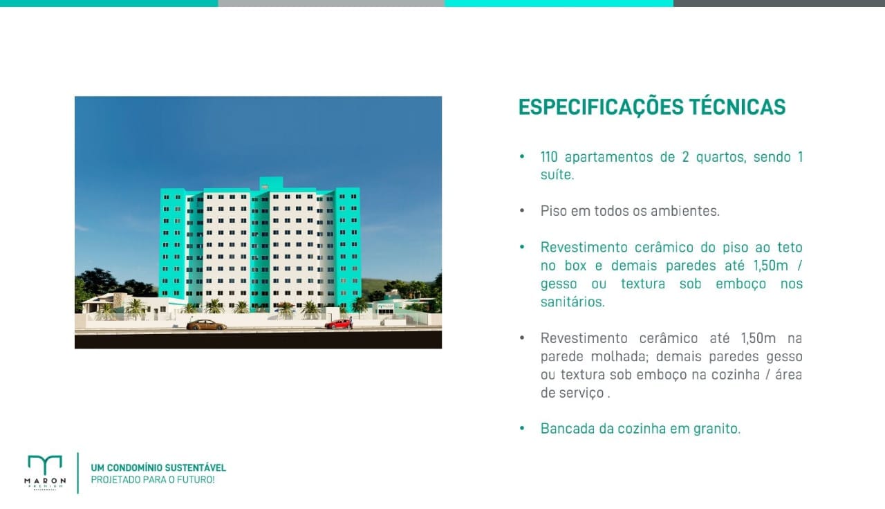 Apartamento 5º andar de 2 quartos 1 suíte, com elevadores em condomínio com  lazer completo, Alto Maron, Vitória da Conquista. - foto 13